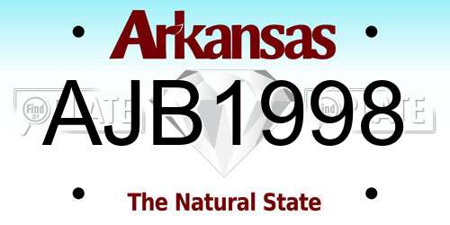 AJB1998 Arkansas License Plate
