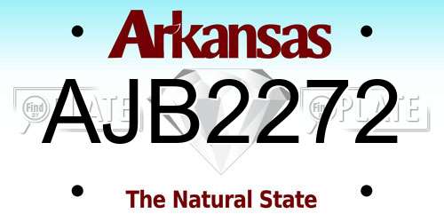 AJB2272 Arkansas License Plate