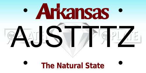 AJSTTTZ Arkansas License Plate