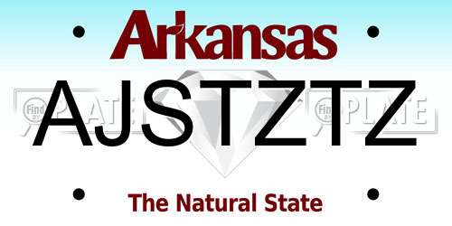 AJSTZTZ Arkansas License Plate