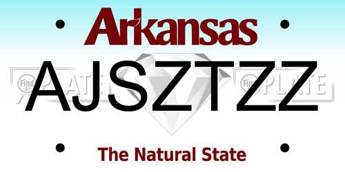 AJSZTZZ Arkansas License Plate