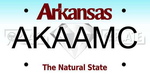 AKAAMC Arkansas License Plate
