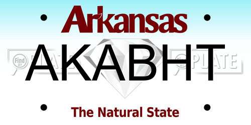 AKABHT Arkansas License Plate