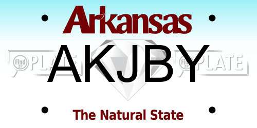 AKJBY Arkansas License Plate