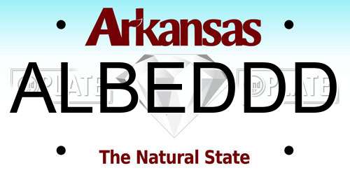 ALBEDDD Arkansas License Plate