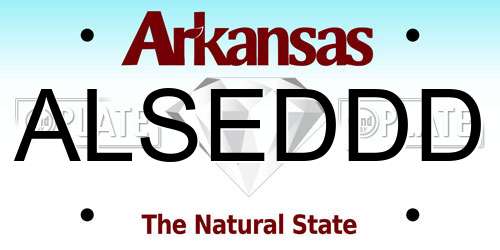 ALSEDDD Arkansas License Plate