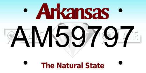 AM59797 Arkansas License Plate