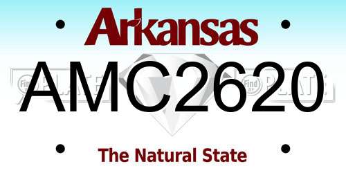 AMC2620 Arkansas License Plate