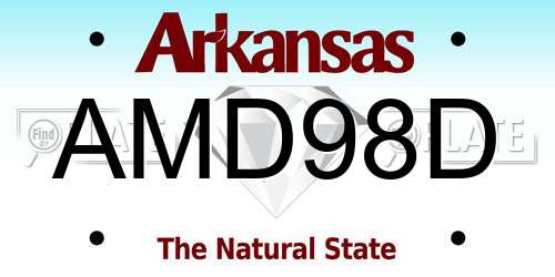 AMD98D Arkansas License Plate