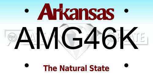 AMG46K Arkansas License Plate