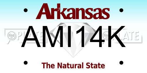 AMI14K Arkansas License Plate