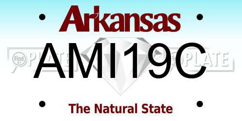 AMI19C Arkansas License Plate