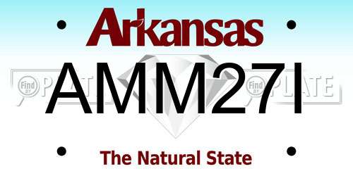 AMM27I Arkansas License Plate