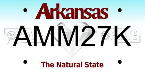 AMM27K Arkansas License Plate