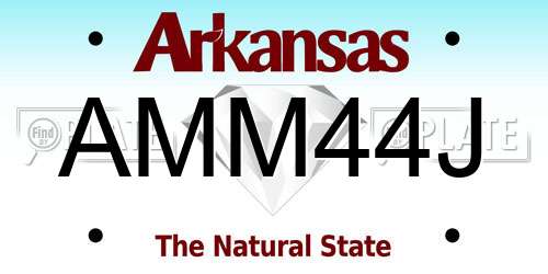 AMM44J Arkansas License Plate