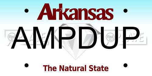 AMPDUP Arkansas License Plate