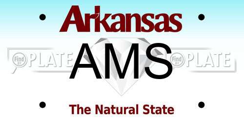 AMS Arkansas License Plate