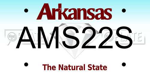 AMS22S Arkansas License Plate