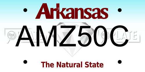 AMZ50C Arkansas License Plate