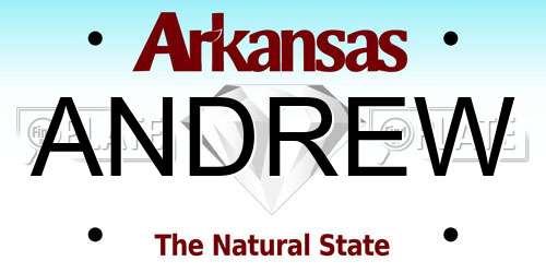 ANDREW Arkansas License Plate