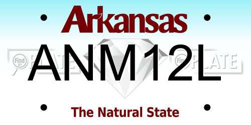 ANM12L Arkansas License Plate