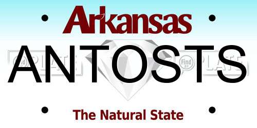 ANTOSTS Arkansas License Plate