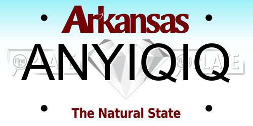 ANYIQIQ Arkansas License Plate