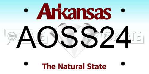 AOSS24 Arkansas License Plate