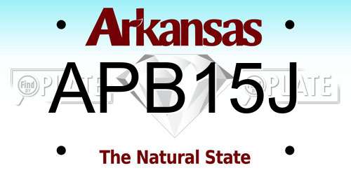 APB15J Arkansas License Plate