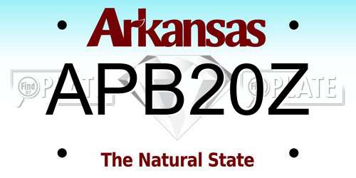 APB20Z Arkansas License Plate