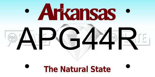 APG44R Arkansas License Plate