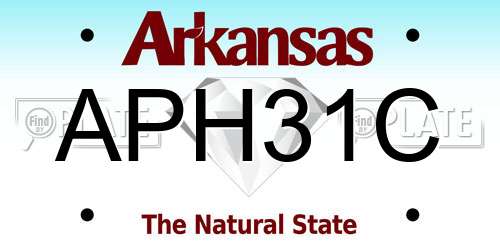 APH31C Arkansas License Plate