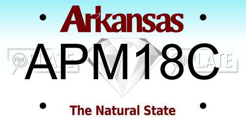 APM18C Arkansas License Plate
