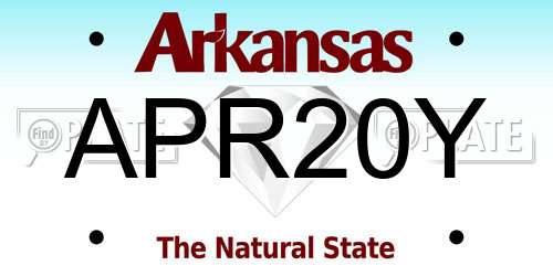 APR20Y Arkansas License Plate