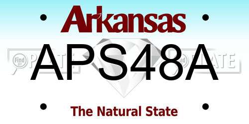 APS48A Arkansas License Plate