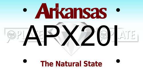 APX20I Arkansas License Plate