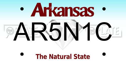 AR5N1C Arkansas License Plate