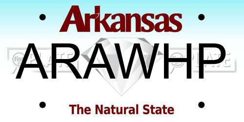 ARAWHP Arkansas License Plate