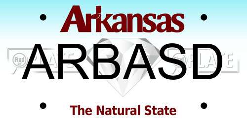 ARBASD Arkansas License Plate