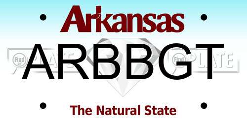 ARBBGT Arkansas License Plate