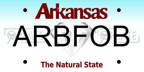 ARBFOB Arkansas License Plate