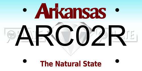 ARC02R Arkansas License Plate