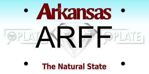 ARFF Arkansas License Plate