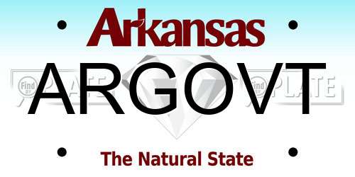 ARGOVT Arkansas License Plate