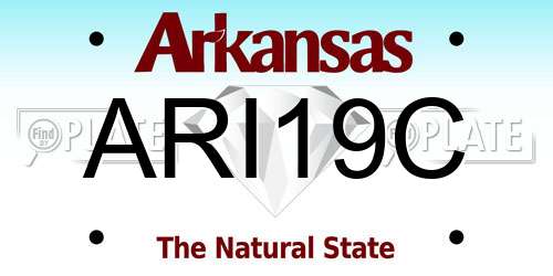 ARI19C Arkansas License Plate