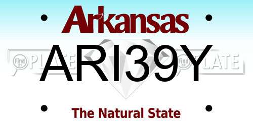 ARI39Y Arkansas License Plate
