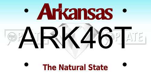 ARK46T Arkansas License Plate