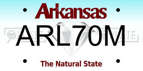 ARL70M Arkansas License Plate