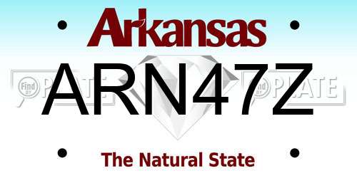 ARN47Z Arkansas License Plate