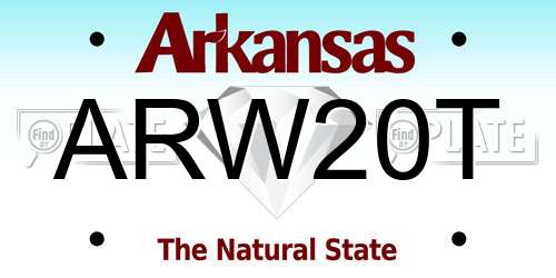 ARW20T Arkansas License Plate